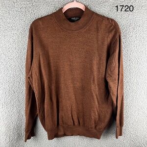 Murano by Roffi Men’s Size XL‎ Brown/Orange Wool Blend Long Sleeve Sweater Italy